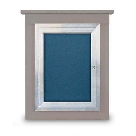United Visual Products Sliding Glass Enclosed Letterboard, 60"x3 UV9006ACS-SATIN-BURGUN